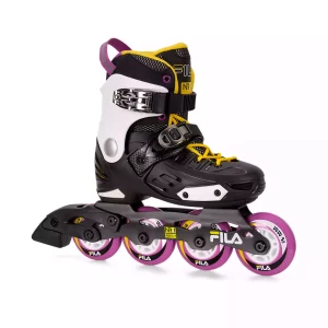 PATIN PARA NIÑOS NRK G JUNIOR BLACK - VIOLET - YELLOW