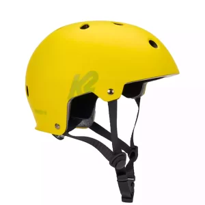 casco para patines certificado k2 varsity amarillo